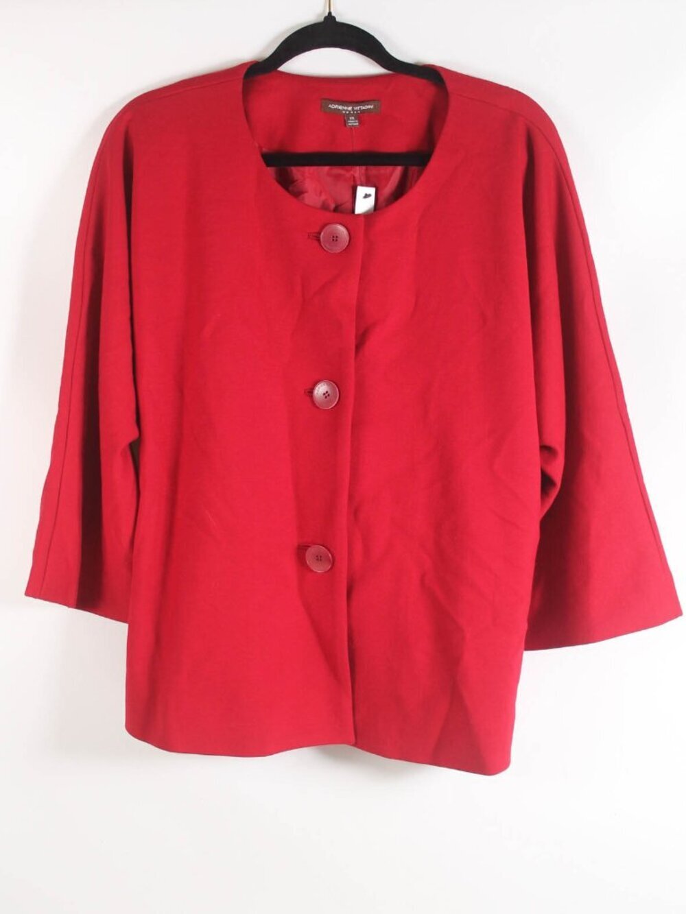 Adrienne Vittadini Blazer Jacket 2X NWT Spiced Chili Red